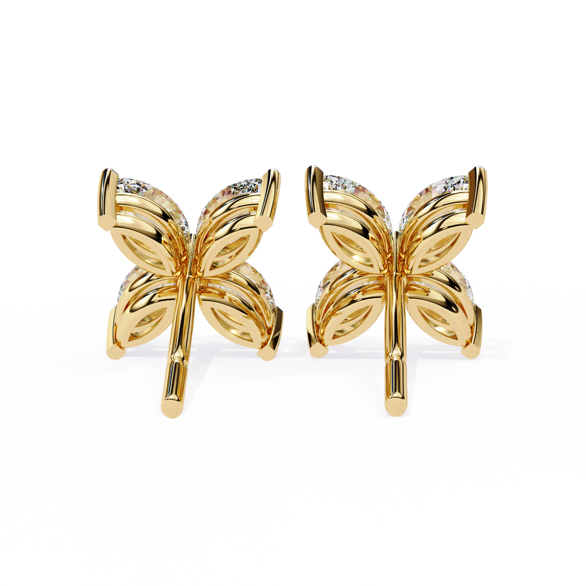 0.88ct Marquise Diamond Stud Earrings – Solitairekart